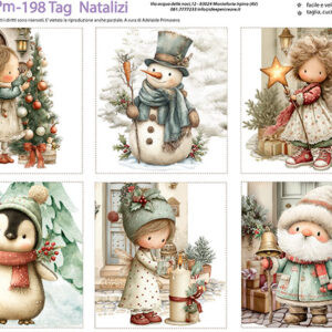 Pannello cm 40x50 Tag Natalizie