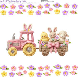 Pannello cm 40x50 Trattoria baby rosa