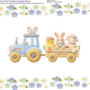 Pannello cm 40x50 Trattoria baby blu