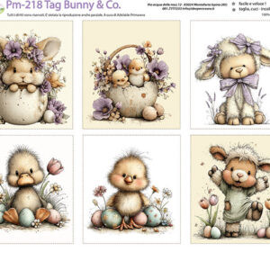 Pannello cm 40x50 Tag Bunny & co