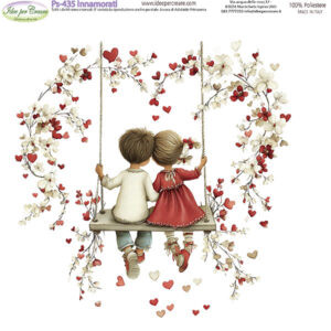 Pannello cm 25x25 innamorati