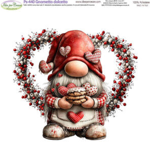 Pannello cm 25x25 Gnometto con dolcetto