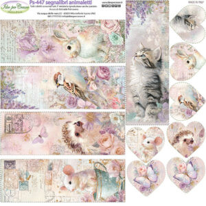 Pannello cm 25x25 Segnalibri Animaletti