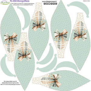 Pannello cm 25x25 mongolfiera