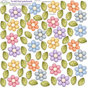Pannello cm 25x25 Fiorellini Patchwork