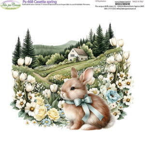 Pannello cm 25x25 Casetta spring