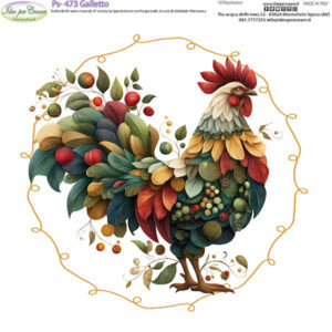 Pannello cm 25x25 Galletto