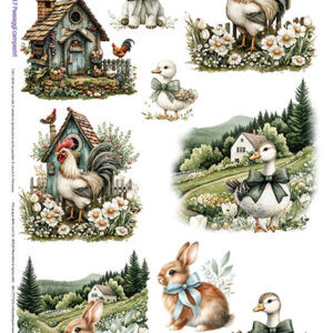 Carta Riso Paesaggi Campestri