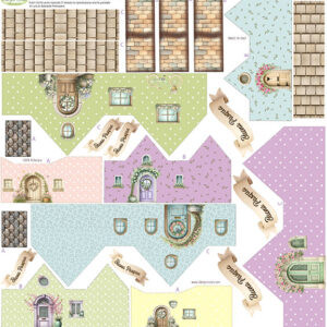Pannello cm 50x50 Casette Primaverili Grandi