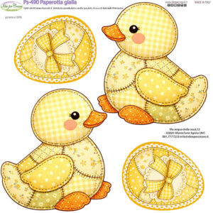 Pannello cm 25x25 Paperotta Gialla