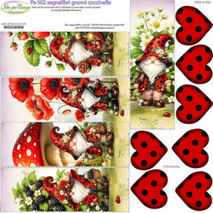 Pannello cm 25x25 Segnalibri Coccinelle