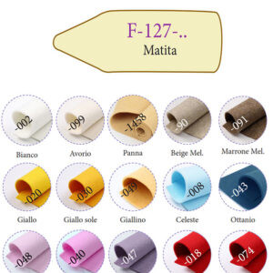Motivi in feltro Matita cm 2,5x7,5 (blister 5 pz)