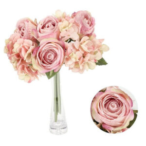 Pick Rosa e Ortensia rosa/lilla cm 35