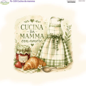 Pannello cm 25x25 Cucina da mamma