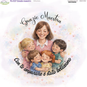 Pannello cm 25x25 Grazie Maestra