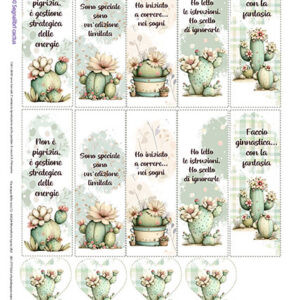 Carta Riso Sgnalibri Cactus