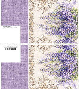 Tessuto resinato Borsa Glicine