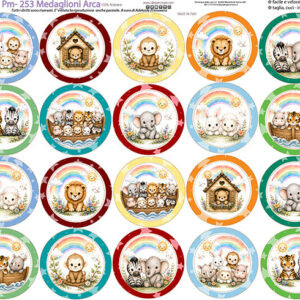 Pannello cm 40x50 Medaglioni Arca