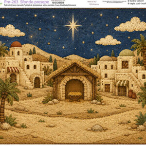 Pannello cm 40x50 Sfondo Presepe